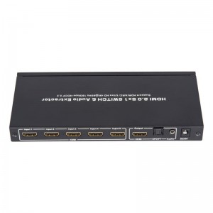 V2.0 HDMI 5x1 přepínač a podpora audio extraktoru ARC Ultra HD 4Kx2K @ 60 Hz HDCP2.2 18 Gbps