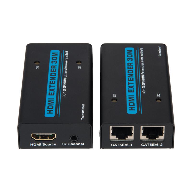 V1.3 HDMI Extender 30m přes duální kabel cat5e \/ 6 Podpora Full HD 1080P