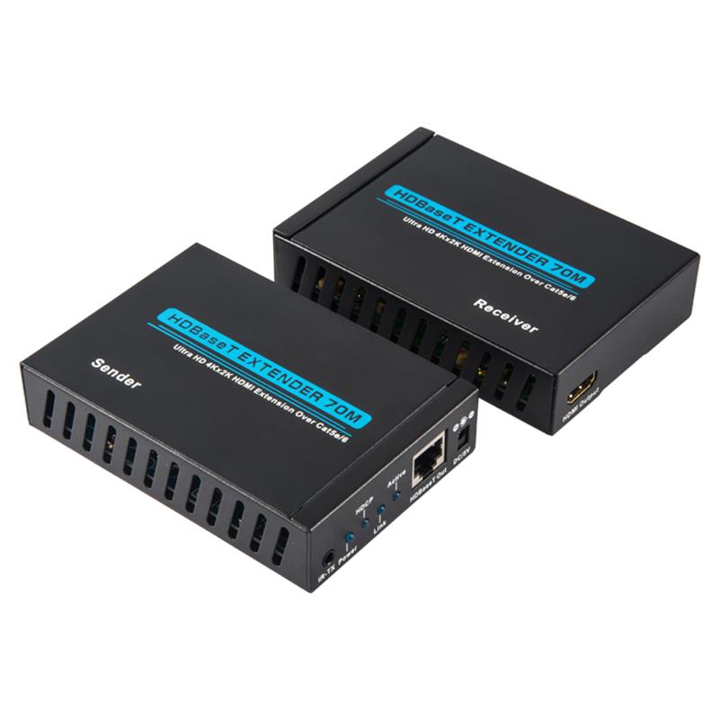 V1.4 4K HDBaset HDMI Extender 70m nad single cat5e/6 kabel 35m@4Kx2K/30Hz,70m@ 1080P/60Hz