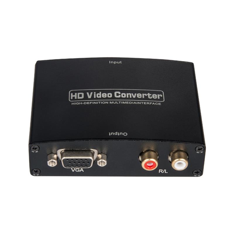 Audio Converter HDMI TO VGA + R \/ L AUDIO 1080P