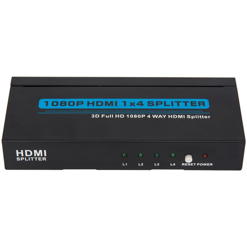 4 porty HDMI 1x4 splitter podporují 3D Full HD 1080P