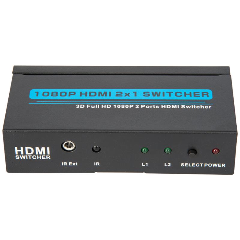 V1.3 HDMI 2x1 Switcher podporuje 3D Full HD 1080P