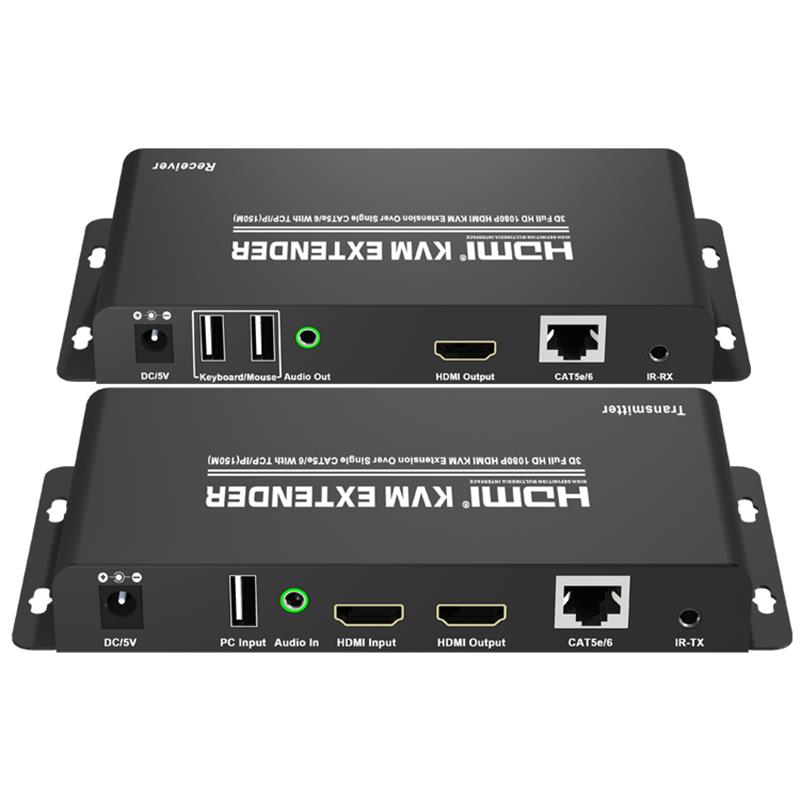 HDMI KVM Extender 150m přes jeden CAT5e \/ 6 s podporou TCP \/ IP Full HD 1080P