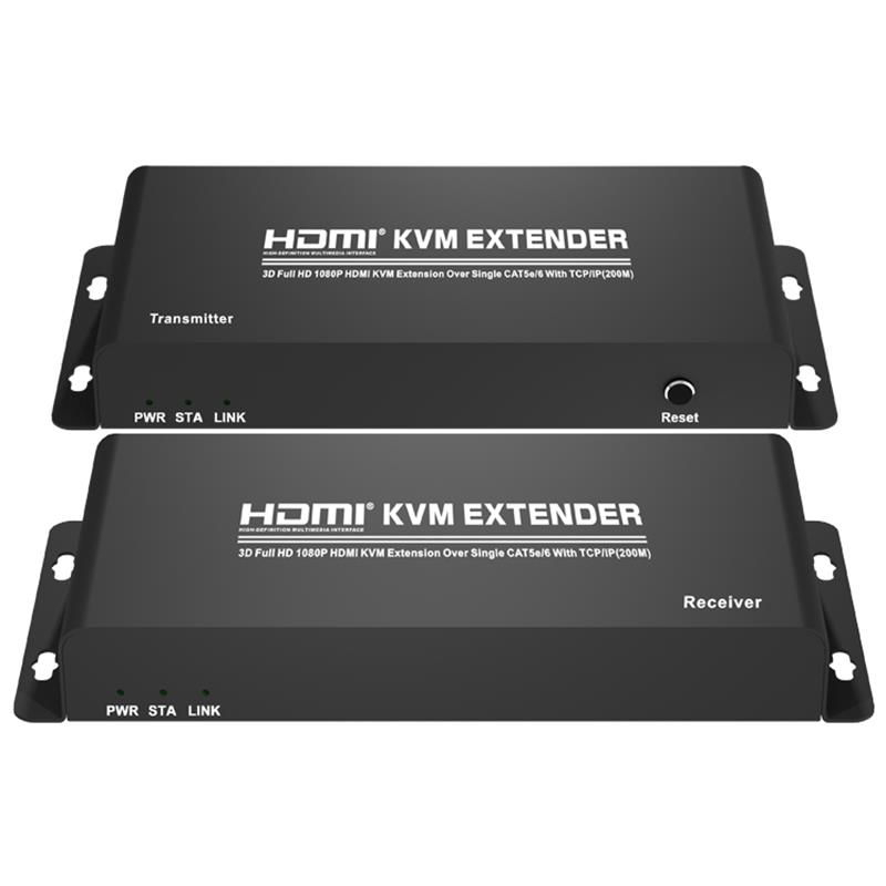 HDMI KVM Extender 200m přes jeden CAT5e \/ 6 s podporou TCP \/ IP Full HD 1080P